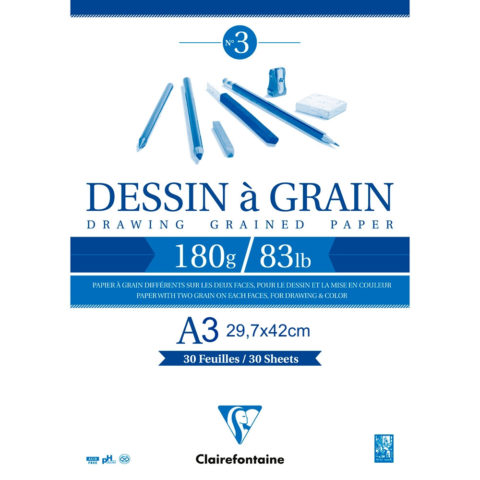 clairefontaine-bloco-dessin-a-grain-a3