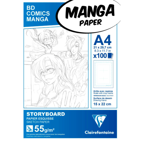 clairefontaine-bloco-manga-paper-A4