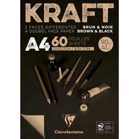 bloco-papel-kraft-brown-black-A4